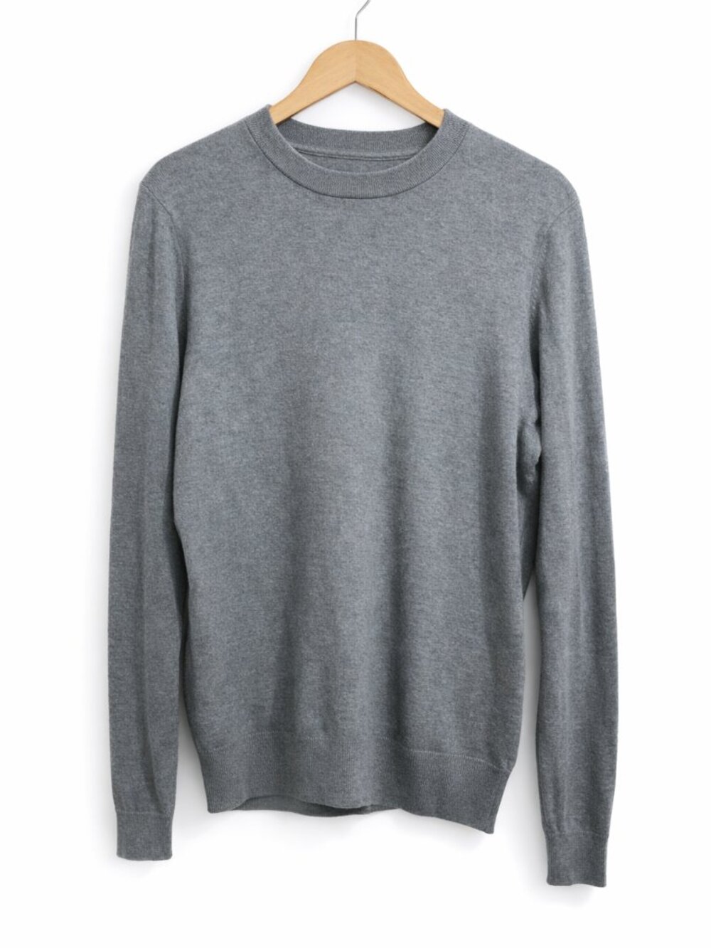 SUIT SUPPLY | Sage Grey Cashmere Crewneck Sweater – Size Unlisted